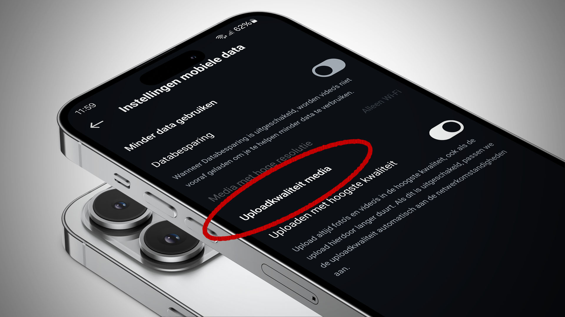 Uploaden naar Instagram in hoge kwaliteit Film Tale